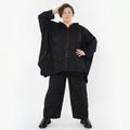 AKH Fashion Jacke in kastiger Form, aus Materialmix, 1516.07076, Violett