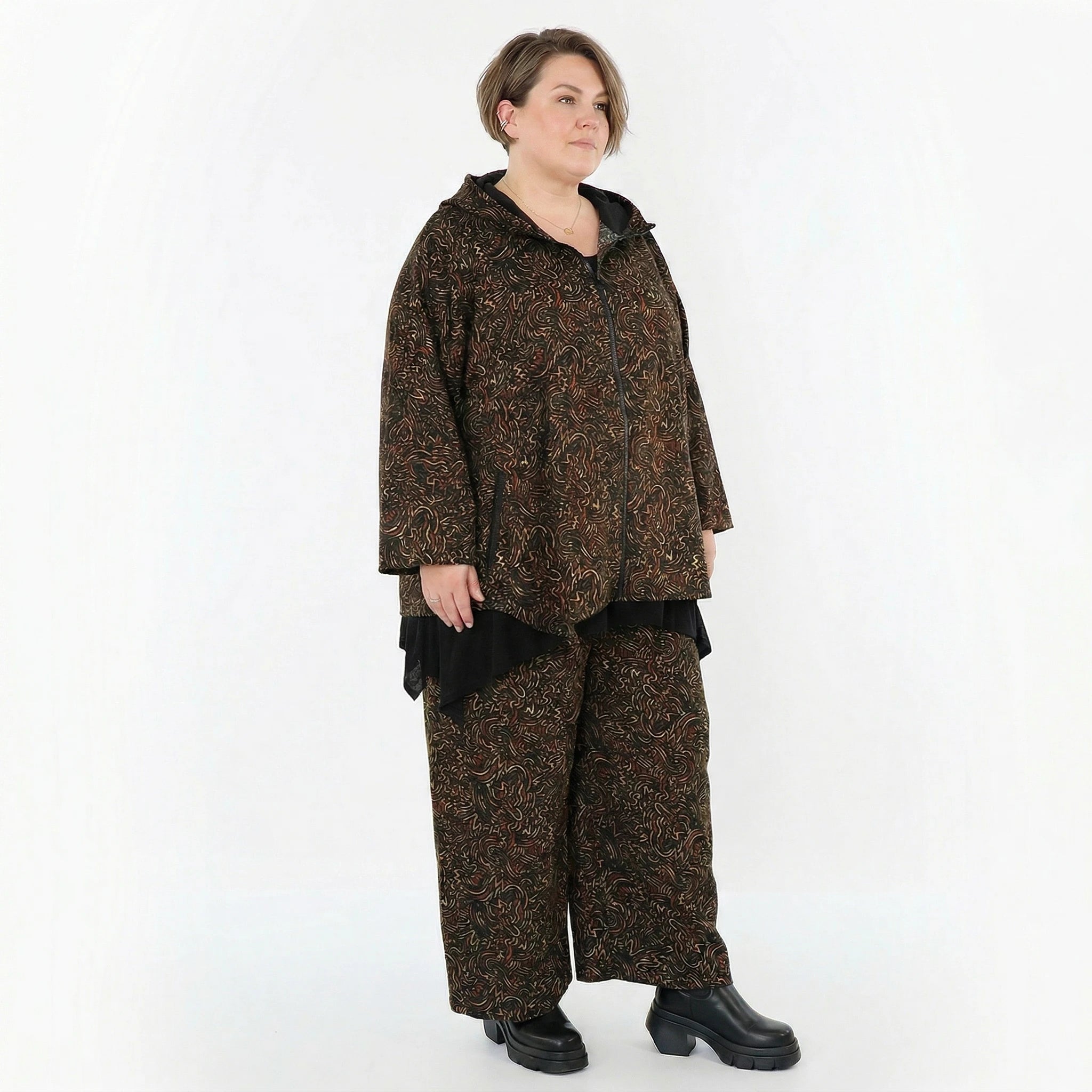 Marlene Hose von AKH Fashion aus Materialmix, 1516.07083, Cognac