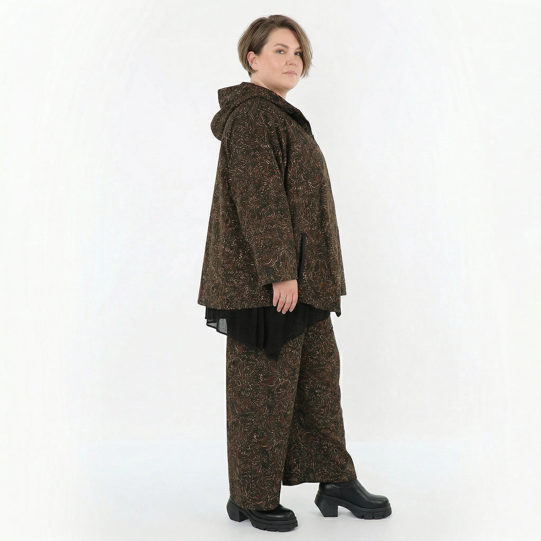 Marlene Hose von AKH Fashion aus Materialmix, 1516.07083, Cognac