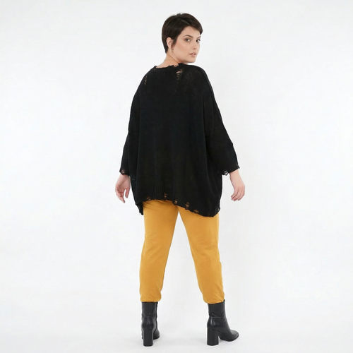 AKH Fashion Leggings in gerader Form, aus Viskose, 1531.0P100, Senf, Ausgefallen, Zeitlos