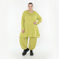 A-Form Bigshirt von AKH Fashion aus Materialmix, 1532.07145, Lime, Wellen, Ausgefallen