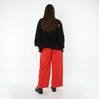 Marlene Hose von AKH Fashion aus Materialmix, 1536.00122, Rot, Ausgefallen, Zeitlos