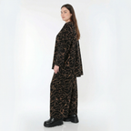  Ballonhose von AKH Fashion aus Viskose, 1545.07125, Schwarz/Orange, Kringel, Ausgefallen