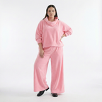  AKH Fashion Überwurf in kastiger Form, aus Baumwolle, 1547.7011R, Pink, Ausgefallen