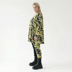  A-Form Bigshirt von AKH Fashion aus Viskose, 1556.03371, Gelb/Multi, Abstrakt, Ausgefallen
