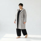  AKH Fashion Jacke in gerader Form, aus Materialmix, 1552.06272, Hellgrau, Ausgefallen