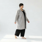  AKH Fashion Jacke in gerader Form, aus Materialmix, 1552.06272, Hellgrau, Ausgefallen