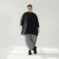  A-Form Bluse von AKH Fashion aus Viskose, 1561.07116, Schwarz, Kariert, Ausgefallen