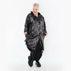  AKH Premium Jacke in gerader Form, aus Viskose, P1019.7154, Silber/Schwarz, Zebra, Schick
