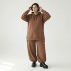  AKH Fashion Bigshirt in gerader Form, aus Viskose, 1566.06988, Braun, Ausgefallen, Zeitlos
