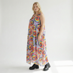  A-Form Kleid von AKH Fashion aus Baumwolle, 1503.07111, Multicolor, Farbmix, Ausgefallen