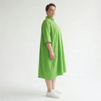 Legere Oversize Bluse in stilvollem Lagenlook mit feiner, leichter Popeline für besondere Momente, Apfelgrün