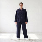 Damen Hose Lagenlook Marine, schmeichelnder Schnitt, Oversize große Größen – AKH Fashion