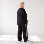 Sweatshirt mit Smileyprint und asymmetrischer Tasche aus weichem French Terry Rundhals