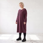 Altlila French Terry Kleid in Ballonform aus Baumwolle mit Elasthan weich Made in Italy