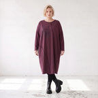 Altlila French Terry Kleid in Ballonform aus Baumwolle mit Elasthan weich Made in Italy