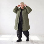 Teddymantel mit Tunnelzug und Tülleinsatz kuschelig warm für feminine Winterlooks pur