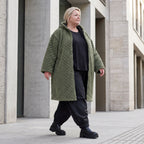 Teddymantel mit Tunnelzug und Tülleinsatz kuschelig warm für feminine Winterlooks pur