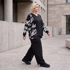 Weiche warme Fleece Ballonhose mit elastischem Bund und aufgesetzten Taschen mit Klappe