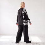 Weiche warme Fleece Ballonhose mit elastischem Bund und aufgesetzten Taschen mit Klappe