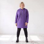Fleecehoody mit Stretch in gerader Form warm und kuschelig für entspannte Winterlooks