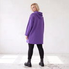 Fleecehoody mit Stretch in gerader Form warm und kuschelig für entspannte Winterlooks