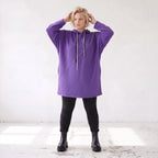Fleecehoody mit Stretch in gerader Form warm und kuschelig für entspannte Winterlooks