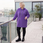 Fleecehoody mit Stretch in gerader Form warm und kuschelig für entspannte Winterlooks