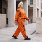 Fleece Ballonhose mit Stretch und Schnürbund in lässiger Form aus Italien für Wintertage