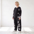 Ballonhose aus weichem Fleece mit Schnürbund und schmal zulaufendem Bein für den Winter
