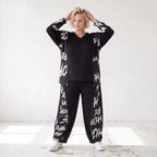 Ballonhose aus weichem Fleece mit Schnürbund und schmal zulaufendem Bein für den Winter
