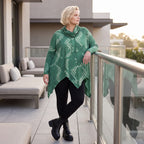 Wintershirt aus weichem Baumwolljersey mit Stretch in A-Linie mit Rollkragen Zipfelsaum