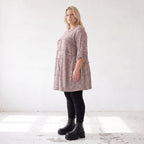 Kuschelig warmer Strickpullover in A-Linie mit Rundhalsausschnitt und Stretchkomfort