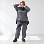Jerseyhose mit elastischem Bund aus weichem Stretchstoff im geraden Komfortschnitt
