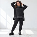 Bequeme Jerseyleggings aus Viskose mit Elasthan im Karottenschnitt mit Elastikbund