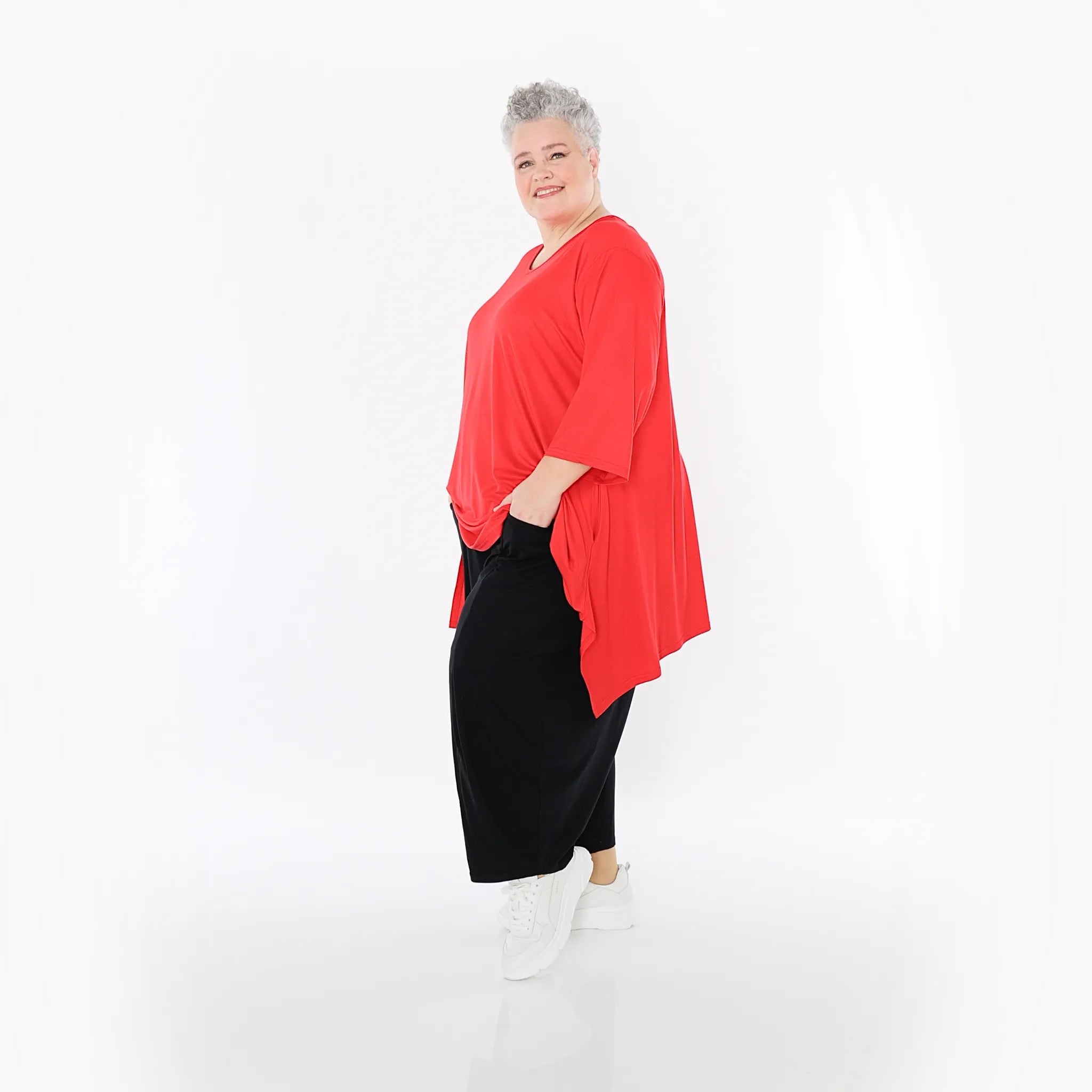  Ballonhose von AKH Fashion aus Viskose, 1233.08069, Schwarz, Ausgefallen, Zeitlos, Schick