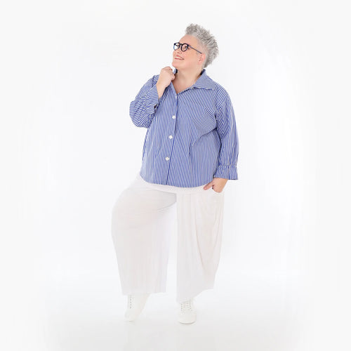 Ballonhose von AKH Fashion aus Viskose, 1233.08069, Weiß, Ausgefallen, Zeitlos, Schick