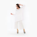 AKH Fashion Bigshirt in gerader Form, aus Viskose, 1233.07054, Weiß, Ausgefallen, Zeitlos