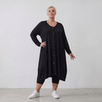Elegante Jersey Jacke in Schwarz mit schmeichelhafter Silhouette und praktischen Taschen