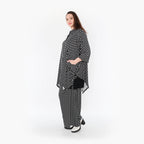  A-Form Jacke von AKH Fashion aus Materialmix, 1289.06842, Schwarz/Weiß, Schick, Modern