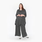  A-Form Jacke von AKH Fashion aus Materialmix, 1289.06842, Schwarz/Weiß, Schick, Modern
