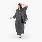  A-Form Jacke von AKH Fashion aus Materialmix, 1289.06842, Schwarz/Weiß, Schick, Modern