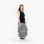  Ballonrock von AKH Fashion aus Materialmix, 1314.07559, Weiß/Schwarz, Kariert, Schick