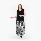  Ballonrock von AKH Fashion aus Materialmix, 1314.07559, Weiß/Schwarz, Kariert, Schick