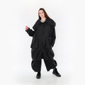 A-Form Mantel von AKH Fashion aus Materialmix, ausgefallene, zeitlose Lagenlook Mode