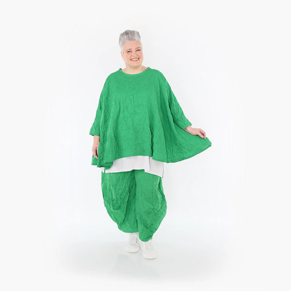 A-Form Bigshirt von AKH Fashion aus Materialmix, 1372.00593, Grün, Ausgefallen, Zeitlos