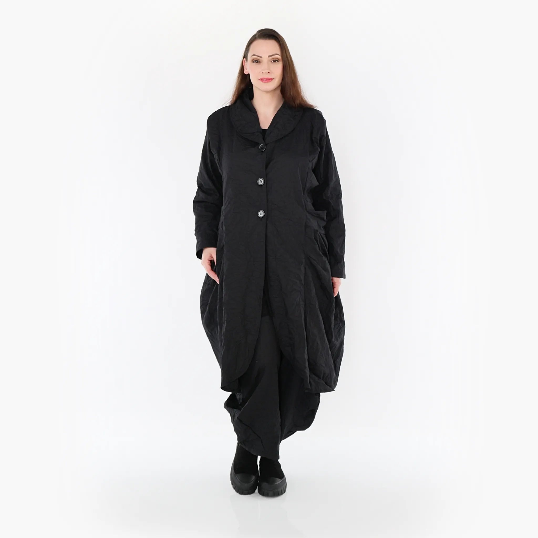 Ballonmantel von AKH Fashion aus Materialmix, ausgefallene, zeitlose Lagenlook Mode