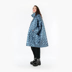  AKH Fashion Jacke in kastiger Form, aus Polyester, 1387.06826, Eisblau, Grafik, Schick