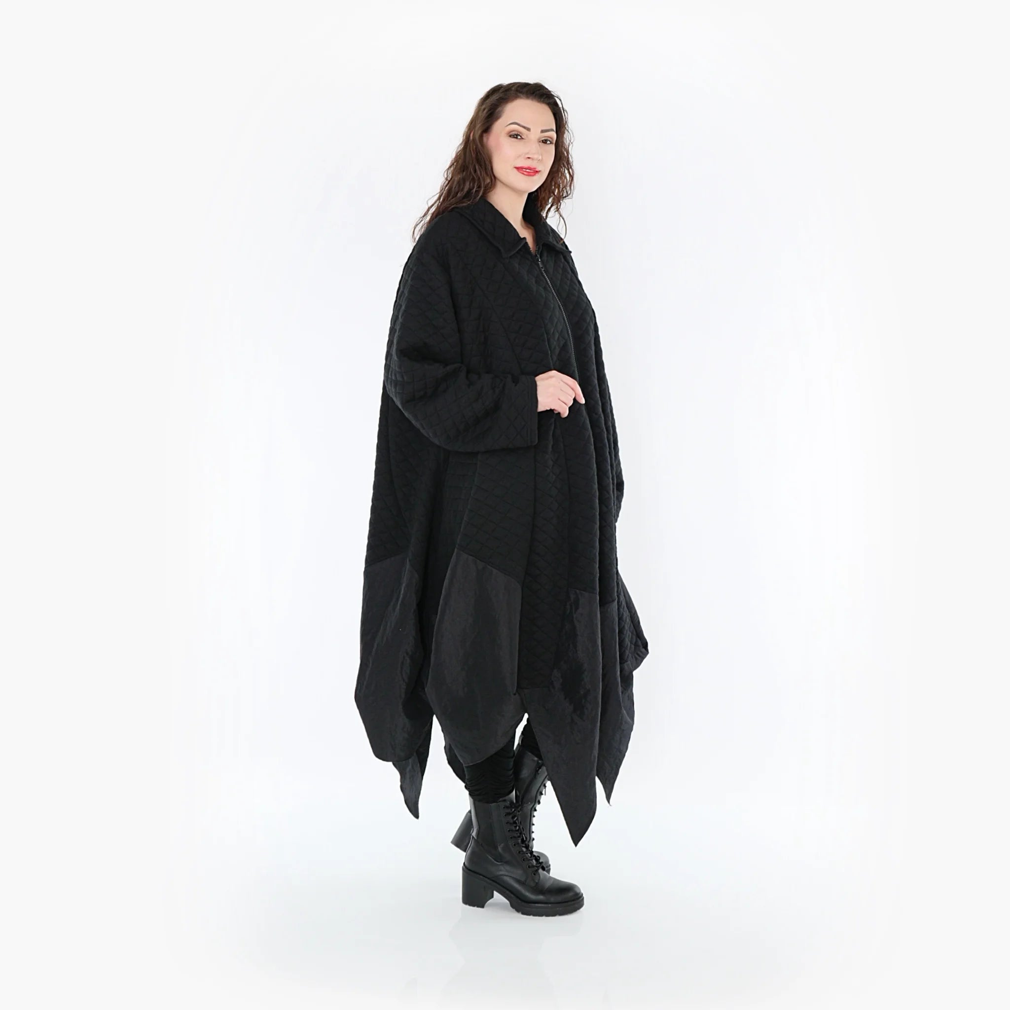 Ballonmantel von AKH Fashion aus Materialmix, ausgefallene, zeitlose Lagenlook Mode