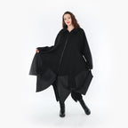 Ballonmantel von AKH Fashion aus Materialmix, ausgefallene, zeitlose Lagenlook Mode